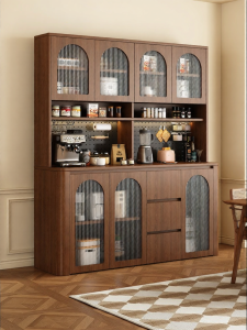 Vintage Storage Cabinet Dining Sideboard and Wine Rack With Holes Board