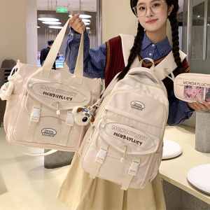 OUDENGPAI | Teenage Girl Backpack Large Capacity Shoulder Bag Handbag Double Strap Sweet School Style Mid Waterproof Daily Use Bookbag