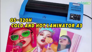 Laminating Machine 320H Hot & Cold A3/A4 Size Reverse Feed 220V Durable Laminator with GIFT 100s Yasen ID Size Film