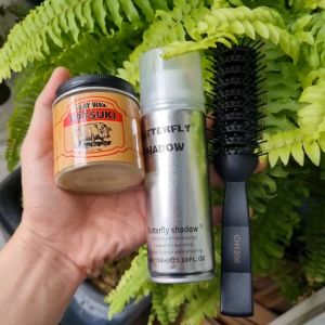 Sáp wax tạo kiểu tóc Con Heo Hồng TATSUKI clay wax  Lọ thủy tinh cao cấp  100g.