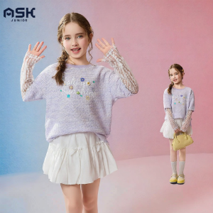 Ask Junior | Girls T-shirt Round Neck Long Sleeve Casual Wear