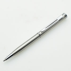 Mini Portable Metal Ballpoint Pen 0.7mm Black Ink Refill Twist-to-retract Ballpen Signature Pen Business Office School Supplies