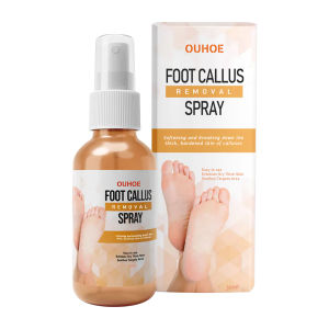 Ouhoe Foot Callus Removal Spray Foot Peeling Removal Dead Skin Heel Dry Cracked Repairing Foot Peeling Callus Remover Nourishing Anti Drying Cracking Heal Cleansing Peeling Spray Foot Foot Exfoliating Spray 30ml