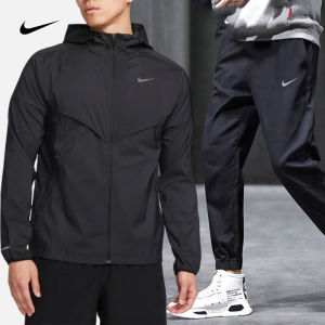 Nike | Bộ Đồ Thể Thao Mùa Thu Phong Cách Dành Cho Nam Có Mũ