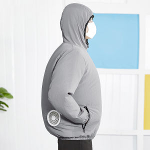 Fan Clothes Sun-Protective Clothing Cooling Air Conditioning Clothes Refrigeration Sun Protection Shirt High Temperature Heat-Proof Work Clothes Charging Quick-Drying Windbreaker