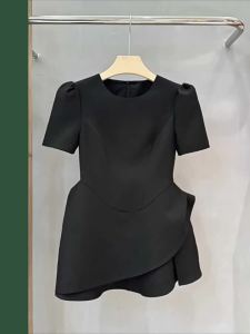 Hepburn Style Irregular Lightweight Luxury Fashion Slimming Dress