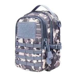 Outdoor Running Tactical Waist Bag for Men Oxford Cloth Storage Pouch Mobile Phone Bag Utility Bag Molle Hanging Bag