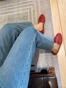 High Waist Straight Leg Jeans Womens Casual Spring Summer Slimming Denim Pants Cotton Stretch Blue Nine-Tenths Length