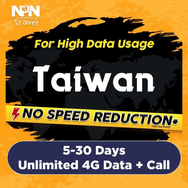 Taiwan SIM Card Ultra 315Days Daily 500MB3GB Unlimited Data Store