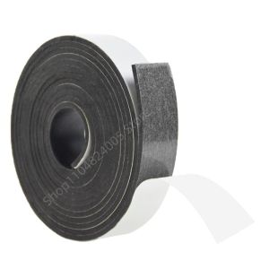 50cm Black Silicone Rubber Strip Self Adhesive Non-Slip Anticollision Absorption High Temperature Sealing Strip Thicknes 1/2/3mm