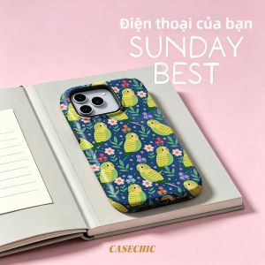 Potdemiel | Ốp Lưng iPhone Panda Bamboo Boat Chất Liệu PC Cứng Chống Sốc Chống Xước Chống Vân Tay Lớp TPU Mềm Kép Chống Bụi Chống Trượt Dành Cho iPhone 17/16/15/14/13 Pro Max