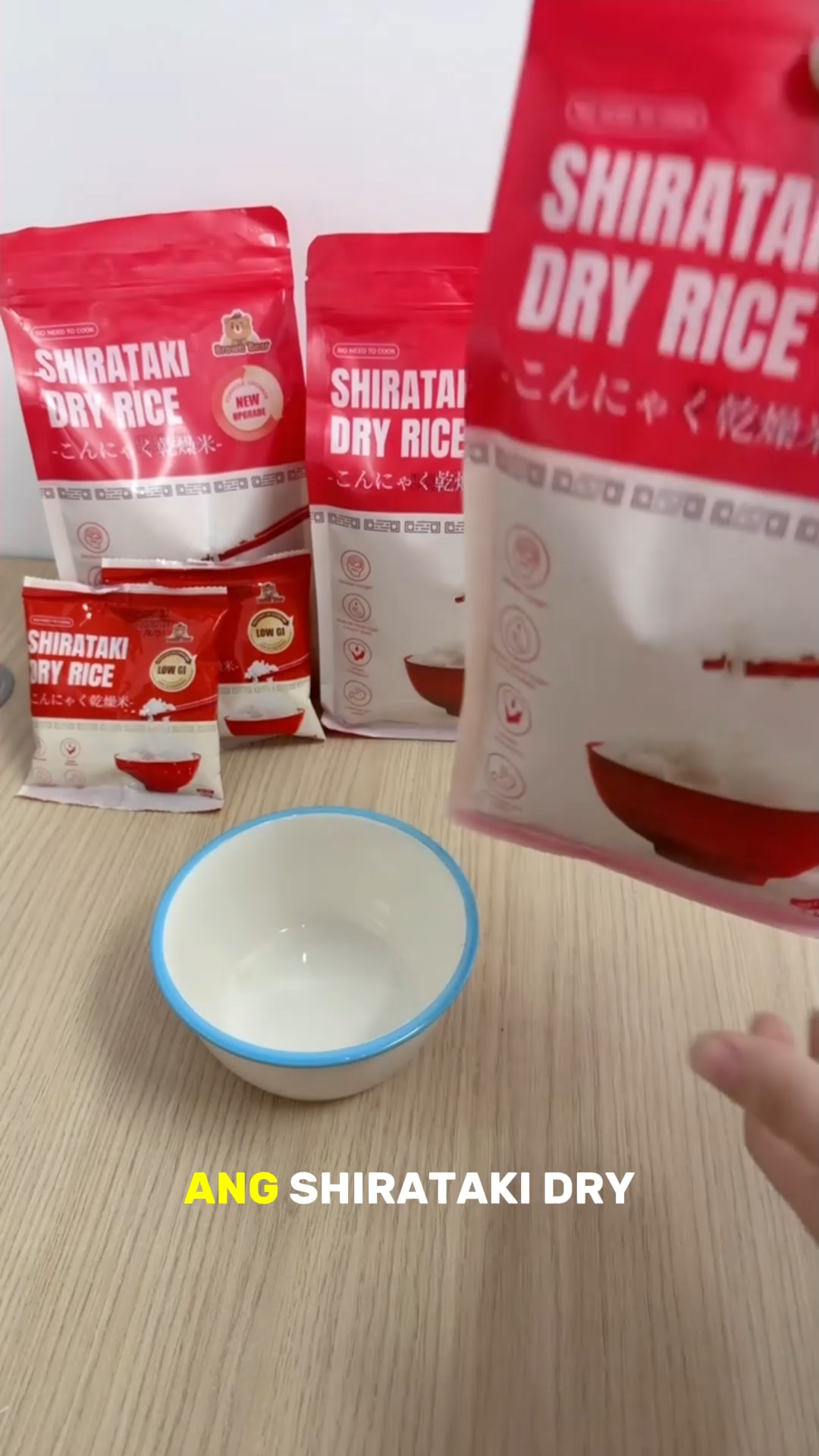 Low GI Brown Bear Shirataki Rice 1kg 3kg 5kg Shirataki Dried Rice Original Konjac Dry Shiratake Rice
