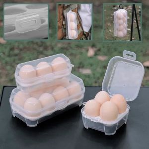 1pcs Outdoor Shockproof Egg Box 3/8 Grids Clear Egg Storage Holder Egg Holder Container For Outdoor