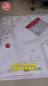 Pola Jiplak Tunik Crinkle [ Pola Baju Jamblang Studio ]