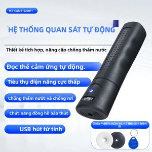 Hệ Thống Giám Sát Tuần Tra RFID Chuyên Nghiệp IP67 Với 4 Thẻ Điểm Kiểm Tra - Phần Mềm Giám Sát Chấm Công Miễn Phí