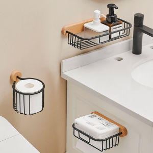 Hộp Đựng Khăn Giấy Treo Tường Phòng Tắm Không Cần Khoan Giá Đỡ Khăn Giấy Toilet Kiểu Dáng Nhật Bản Tiện Dụng Cho Gia Đình