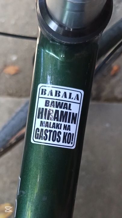 BABALA Bike Sticker, Waterproof, Non-Fade Print