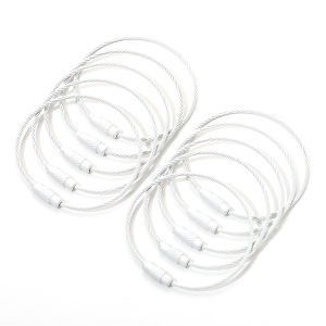 Macaron Handmade DIY Bean Ring Link Steel Wire Circle Keychain Bag Doll Pendant Accessories Material Kit Handmade Crafts