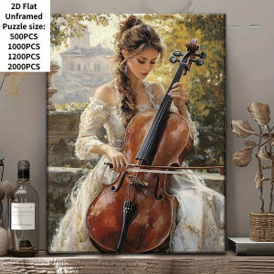 500/1000 Pieces Jigsaw Puzzle Elegant woman playing the cello Jigsaw Puzzle Educational Toy for Kids Children s Games Gift