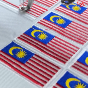 READY STOCK - SULAM LENCANA BENDARA MALAYSIA EMBROIDERED MALAYSIA FLAG WITH SIZE 2.5CM x 5CM - 1 PACK 3 PCS = RM10 ONLY