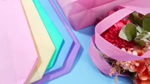 6/12/24 Pcs Pastel Woven Reusable Gift Bags With Handles Rainbow Wedding Birthday Bridal Shower Decor Party Bags Wholesale