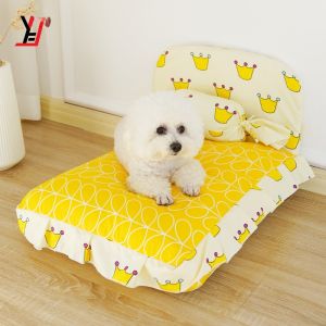 Princess Style Detachable Washable Dog Bed European Warm Sofa for Small to Medium Dogs Teddy Pet Nest Accessories Business Personality