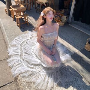 CHANGTONG | Resort Style Unique White Dress