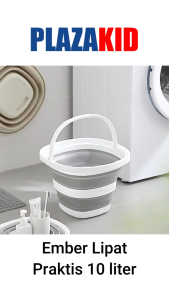 Ember Lipat 10 Liter – Foldable Collapsible Water Bucket Portable untuk Outdoor & Camping