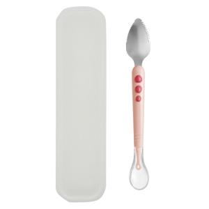 Bộ Đồ Ăn Cho Bé 2 Đầu Răng Cưa Shovel Bát Ăn Trái Cây Bát Múc Bơ Phô Mai Bát Múc Bơ Phô Mai Cầm Tay Bằng Thép Không Gỉ