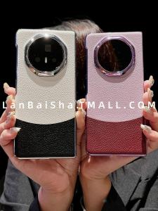 Premium Electroplated Edge Spill-resistant Leather Cover for Honor MagicV3 Foldable Screen Phone Case Ultra-thin Luxury Fashion for Men And Women