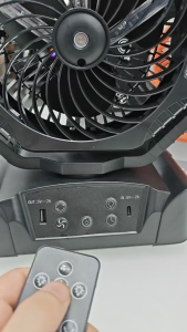 Powerful Portable Fan with Misting Multi-Directional Oscillation 6 Adjustable Wind Speeds Sleep Mode