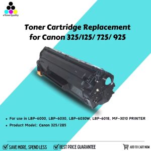 eTONER Toner Cartridge Replacement for Canon 325/ 125/ 725/ 925