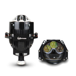 2 Đèn Pha Laser Bi LED 3.0 Inch Ống Kính Chiếu H7 H4 9005 9006 Quang Học Lenticular Phụ Kiện Ô Tô Hella 3R