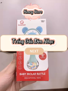 Đồ Chơi Trống Xúc Xắc Nhựa Cho Bé – Trống Mini Dễ Thương Có Nhạc Và Đèn Rèn Luyện Thính giác & vận động vui nhộn