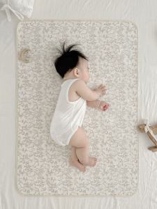Pure Cotton Muslin Baby Matress Pad Waterproof Washable Toddler Bedding Pad Large Size Nursery Auntie Matress Pad Infant