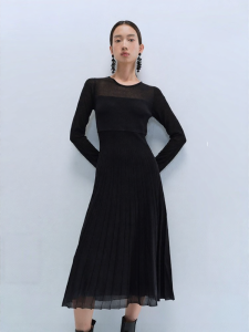 Vero Moda | Đầm Knit Xòe Phối Màu Ôm Săn Chắn
