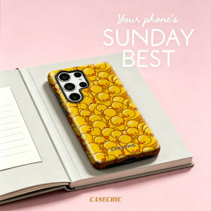 Rubber Duck For Samsung Galaxy S26 S25 S24 A56 A36 Phone Case Double-Layer Protection Cover for Women Girl CaseChic