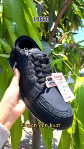 NOAH - Sepatu LOGGO Cheers L0 STEFANO 37-42 /Sepatu Tali /Sepatu Sekolah Hitam /Sepatu Sneakers Anak /Sepatu Keren /Sepatu Olahraga /Sepatu Kulit