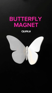 Butterfly Magnet 3pcs/set (random Color)  แม่เหล็กติดตู้เย็น ดีไซน์ ผีเสื้อ สีสันสดใส 3 ชิ้น/เซ็ต (สุ่มสี) Qualy(ควอลี่)