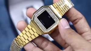 (BISA COD) JAM TANGAN WANITA PITER ORIGINAL BODY DIAMOND RANTAI STAINLESS DIGITAL TOUCH SCREEN INCLUDE BOX ORIGINAL