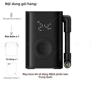 Mijia | Máy Bơm Hơi Điện Cầm Tay MIJIA 2000mAh 150psi Bơm Lốp Xe Hơi Xe Đạp - Máy Nén Khí Đa Năng Tích Hợp Chức Năng Đo Áp Suất