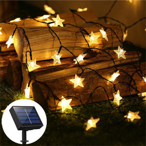 Outdoor Solar Twinkle Star String Lights 100/50/20LED Light for Garden Christmas Tree Holiday Wedding Party House Decoration