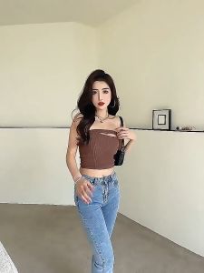 Hellodes - BH TANKTOP CROPTOP TALI SAMPING PAKAIAN DALAM WANITA CEWEK KOREA TANK TOP CUP BRA