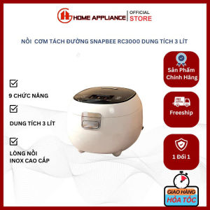 Nồi Cơm Tách Đường Đa Năng SNAPBEE Hầm Hấp Lòng Nồi Inox Đầu Tiên Trên Thị Trường Dung Tích 3L Bảo hành 24 tháng