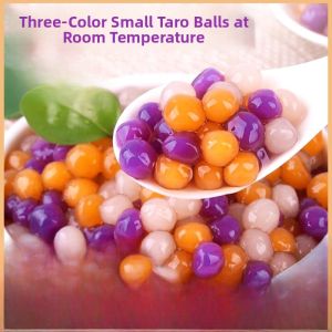 Three-Color Taro Balls for Tea Shop Special Raw Materials Colorful Taro Pearls Fruit Salad Dessert Baking Ingredients
