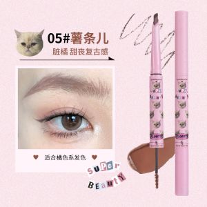 Flortte Double-Head Blade Eyebrow Pencil And Mascara Two-In-One Waterproof Long-Lasting Color Locking Womens Eyebrow Makeup