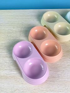 Pet Double Feeding Bowl Mangkuk Makanan Kucing Cat & Dog Double Feeding Bowl 2 IN 1 Feeding Bowl