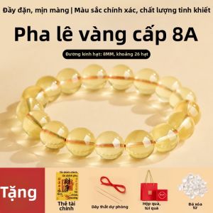 FUJINJIA | Vòng Tay Pha Lê Vàng May Mắn 8A