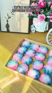 【COD】30pcs Long Lasting Automatic Bleaching Toilet Cleaner Stain Remover Powerful Cleaner Rose Fragrance Toilet Cleaner Blue Bubble Toilet Cleaner Long-Lasting Fragrance Reusable Flushing Toilet Cleaner