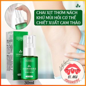 [CAM THẢO] Xịt Thơm Nách Và Khử Mùi Hôi Nách HUNMUI Chiết Xuất Thảo Dược Chai 30ml - Loại Bỏ Mùi Hôi Nách Điều Tiết Tuyến Mồ Hồi Ngăn Ngừa Mùi Hôi Cơ Thể Giảm Thâm Vùng Nách